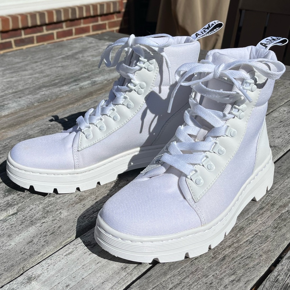 White Dr. Martens Boots